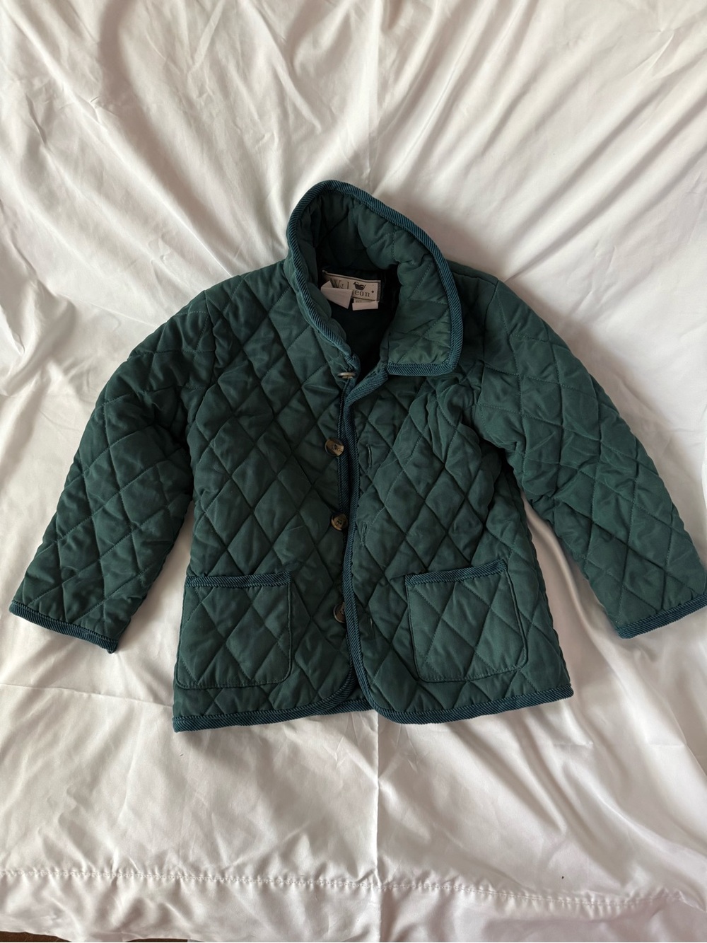 Kids Widgeon Quilted Green Jacket - Lightweight Puffer Coat